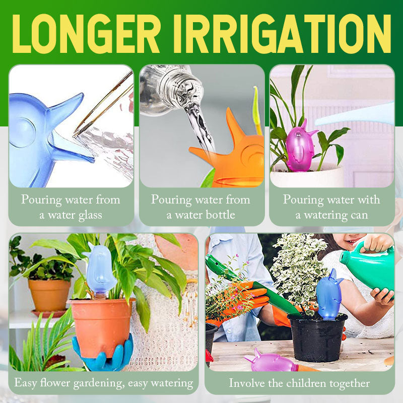 🐦Self Spike Planter Drip Watering Bird
