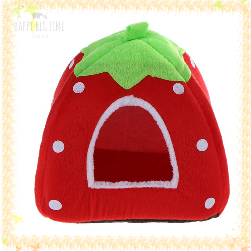 Foldable Dog Kennel Dog Bed For Dogs Cats Animals Pet House Strawberry Pet House