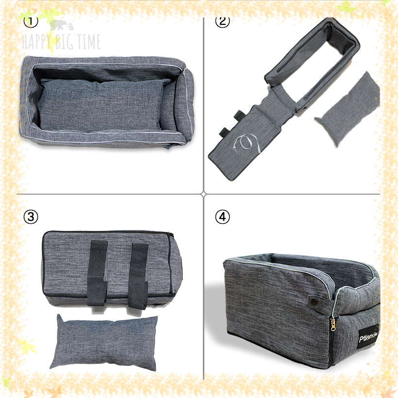 Portable Central Control Dog Car Seat Non-slip Pet Carrier For Small Dogs Cat Pet Accessories