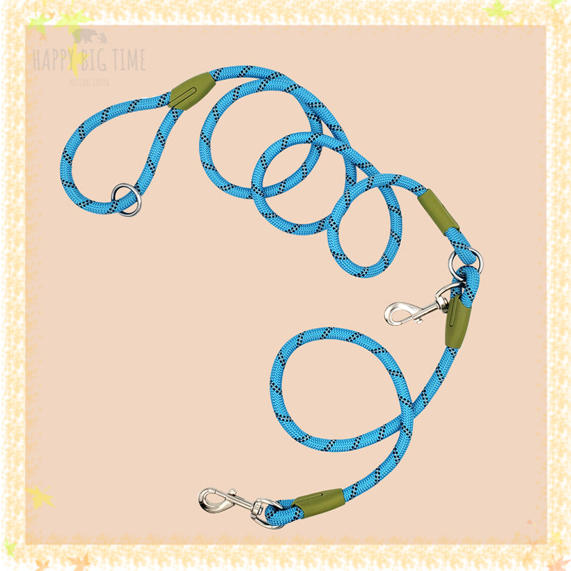 Reflective Nylon Leashes Pet Dogs Chain Traction Rope Leads for Running Free Hands Rope Chain for Small Large Dogs