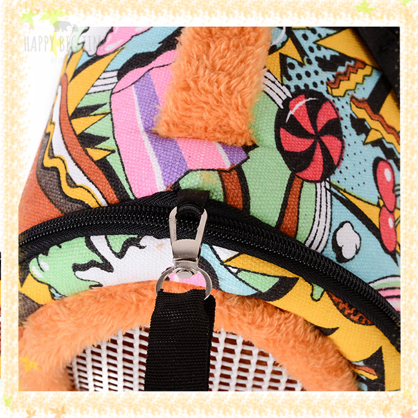 Pet Carrier Outdoor Backpack Safety Protection Travel Bag for Hamster Mole Dutch Pig Hedgehog Squirrel Guinea Pig