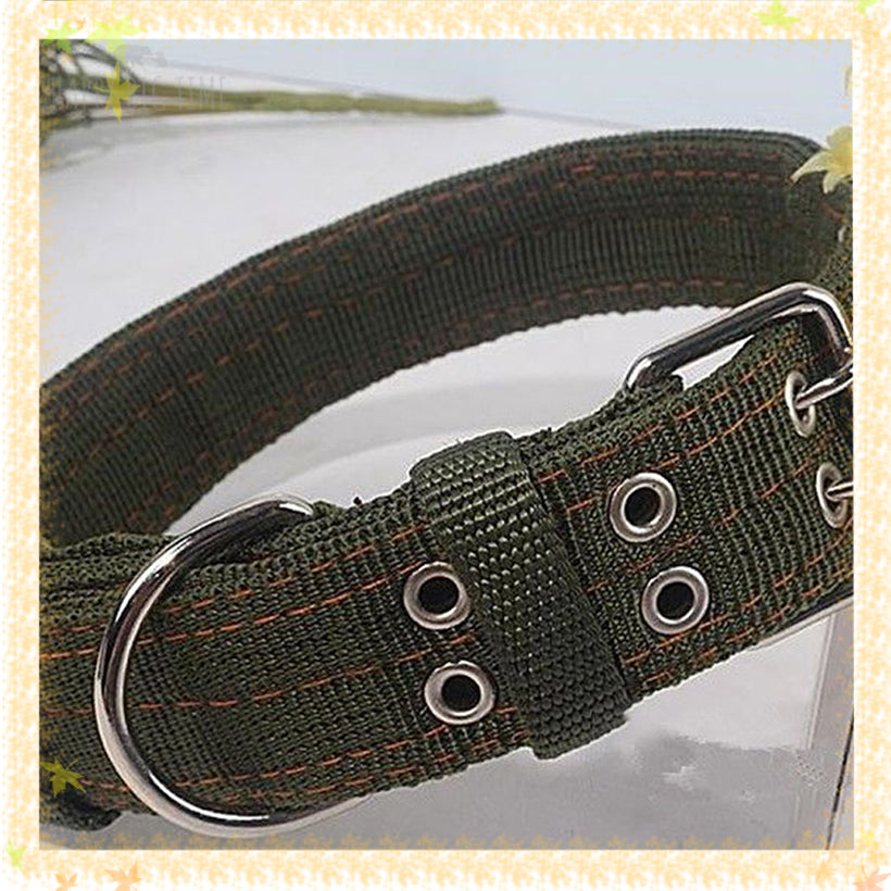 Adjustable Exquisite Pet Dog Leather Collar Firm Dog Strap for Middle-large Dog Pet Supplies