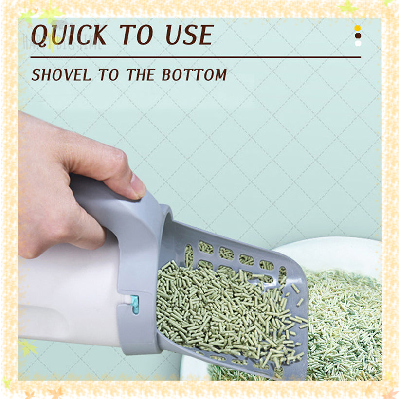 Plastic Cat Litter Scoop Pet Care Sand Waste Scooper Shovel Hollow Cleaning Tool Lightweight Durable Easy to Clean