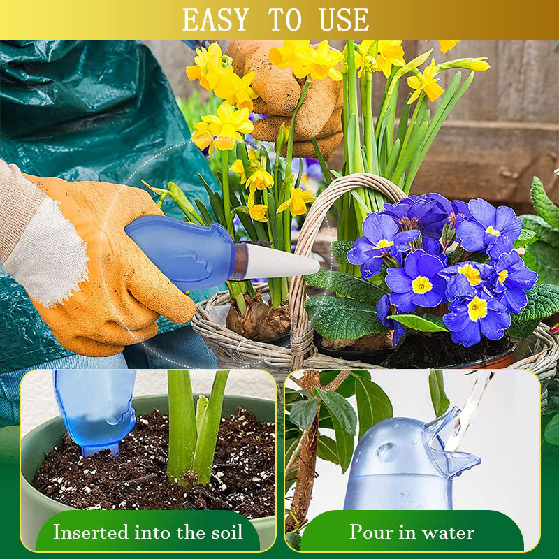 🐦Self Spike Planter Drip Watering Bird