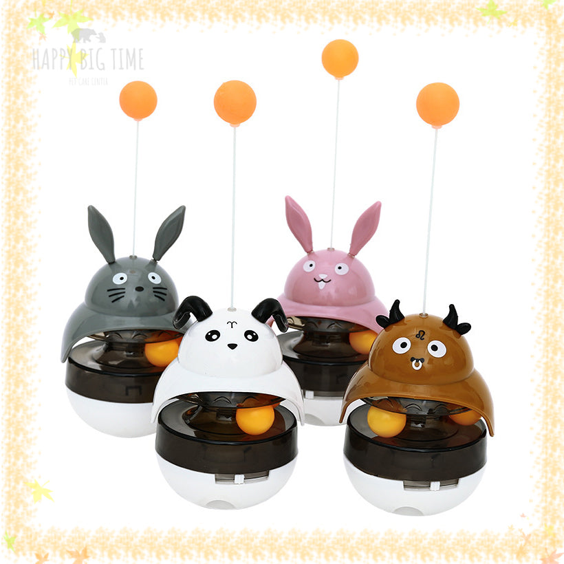 Pet Tumbler Leaking Food Ball Tease Stick Educational Toy To Relieve Boredom Pet Supplies