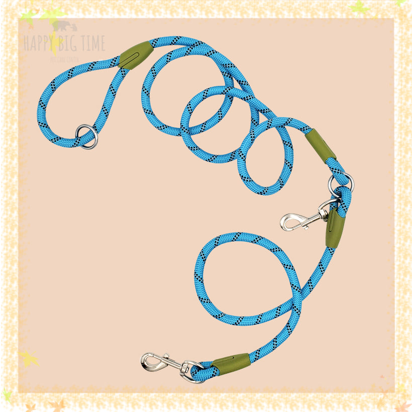 Reflective Nylon Leashes Pet Dogs Chain Traction Rope Leads for Running Free Hands Rope Chain for Small Large Dogs