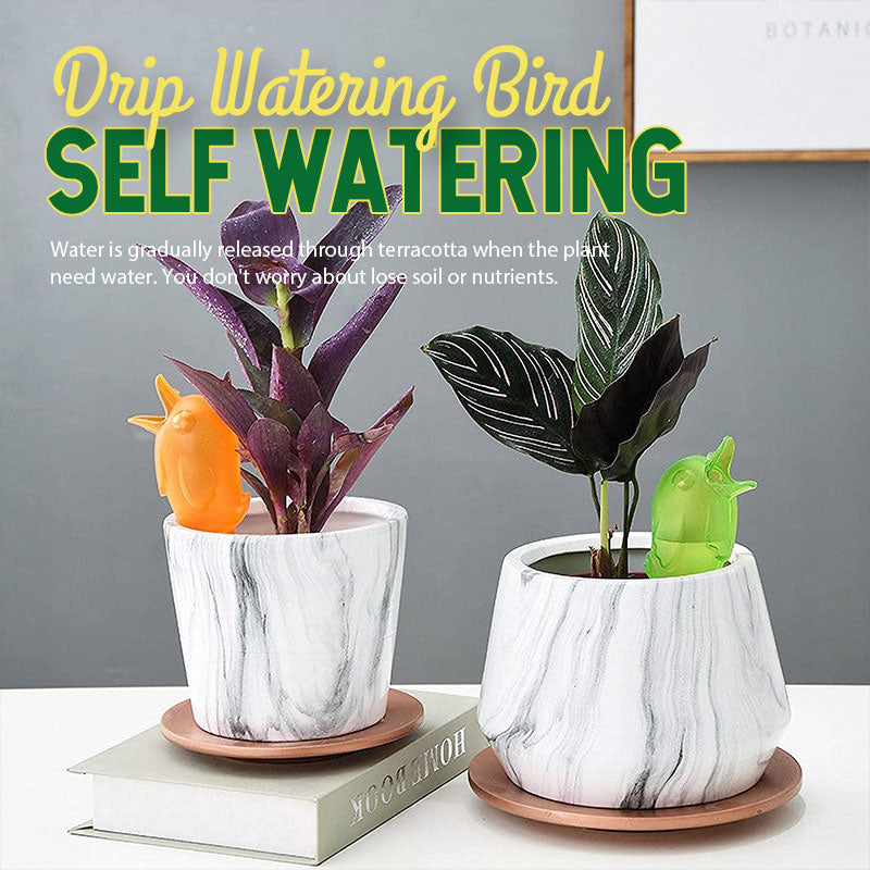 🐦Self Spike Planter Drip Watering Bird