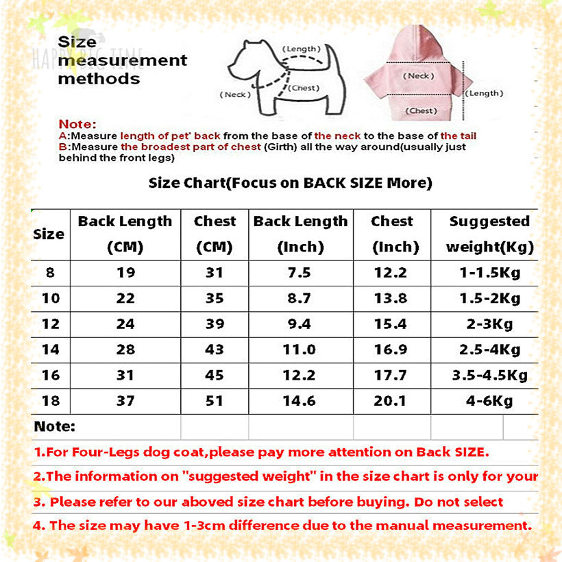 Winter Warm Down Dog Jacket Pet Dogs Costume Puppy Light-weight Four Legs Hoodie Coat Clothes For Teddy Bear Big Combinaison Ski