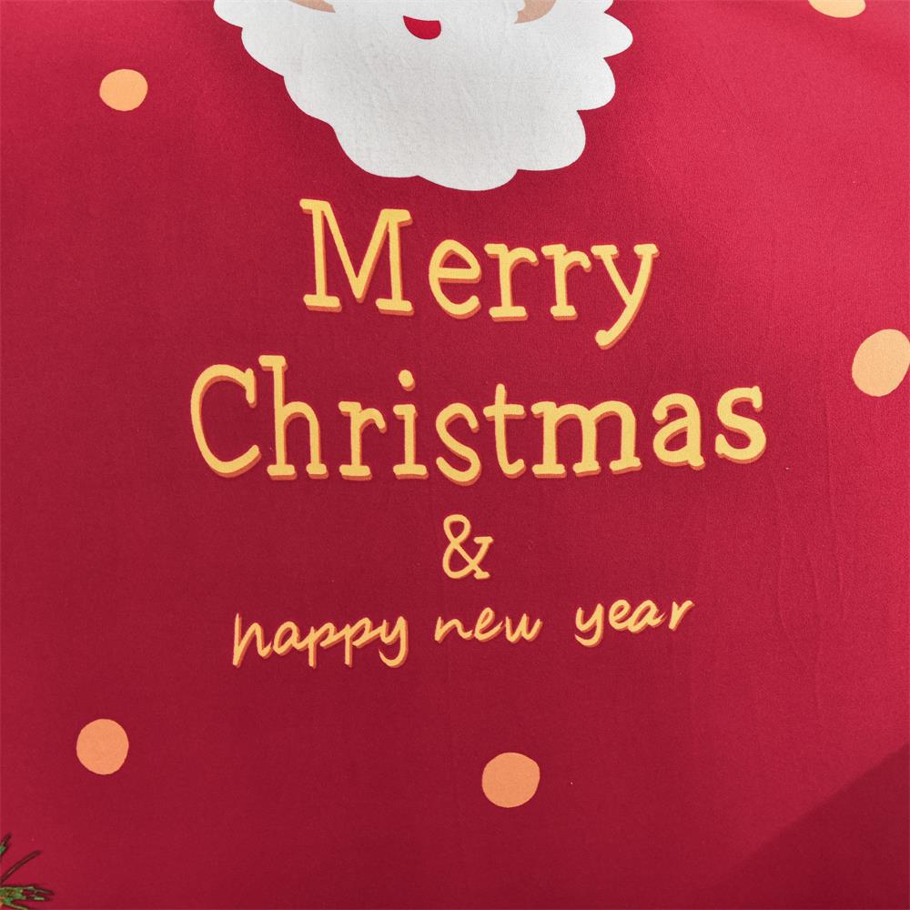 圣诞老人印花弹力全包沙发套 防滑隔脏防猫抓全包沙发罩子 沙发罩