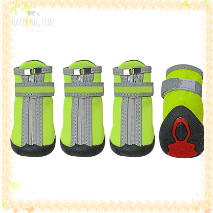 Winter Dog Shoes Warm Small Big Dogs Shoes Socks Waterproof Reflective Dog Boots Paw Protector Non Slip Rain Snow Pet Booties