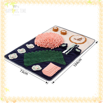 Pet Sniffing Mat Dog Dining Table Blanket Consume Energy Sniffing Decompression Slow Food Mat