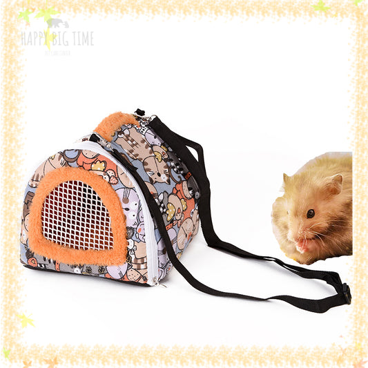 Pet Carrier Outdoor Backpack Safety Protection Travel Bag for Hamster Mole Dutch Pig Hedgehog Squirrel Guinea Pig