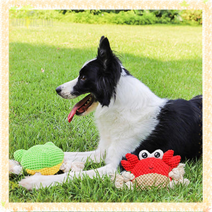 Squeaky Dog Toys, Plush Dog Toy, Animals Shape Chew Toy, Stuffed Interactive Dog Toys for Medium& Large Dogs, Dog/Puppy Chew Toys