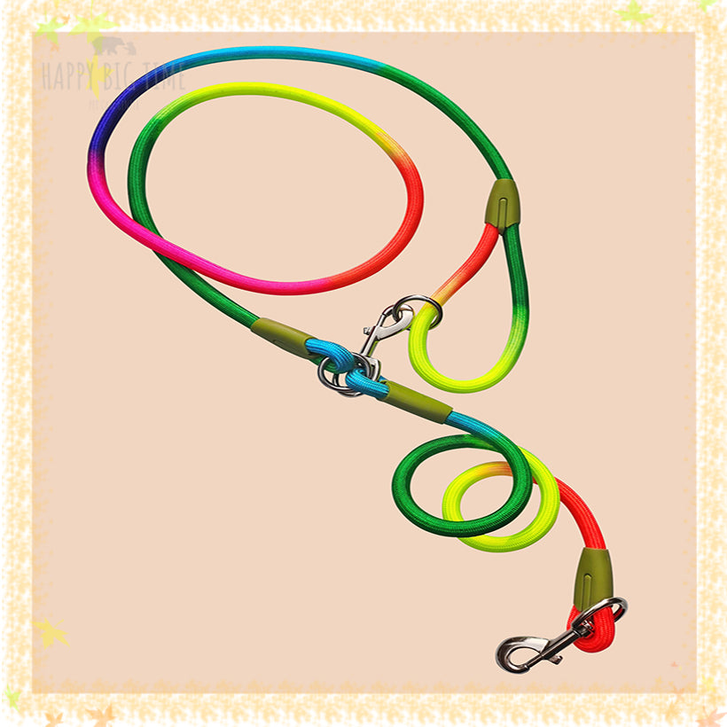 Reflective Nylon Leashes Pet Dogs Chain Traction Rope Leads for Running Free Hands Rope Chain for Small Large Dogs