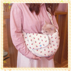 Pet Bag for Cats Small Dog Outdoor Portable Pet Backpack One-shoulder Printing Messenger Carriers Bag Pet Supplies