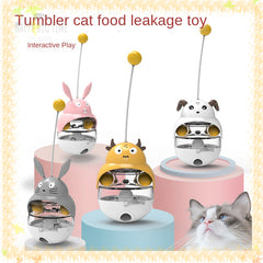Pet Tumbler Leaking Food Ball Tease Stick Educational Toy To Relieve Boredom Pet Supplies