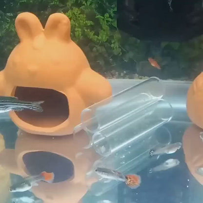 Transparent Acrylic Breeding Tube Shrimp Fish Hide Cave House Aquarium Decoration Supplies