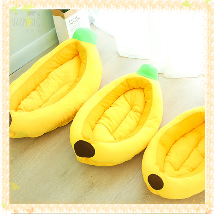 Banana Shape Pet Dog Cat Bed happybigtime