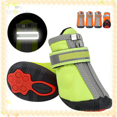 Winter Dog Shoes Warm Small Big Dogs Shoes Socks Waterproof Reflective Dog Boots Paw Protector Non Slip Rain Snow Pet Booties